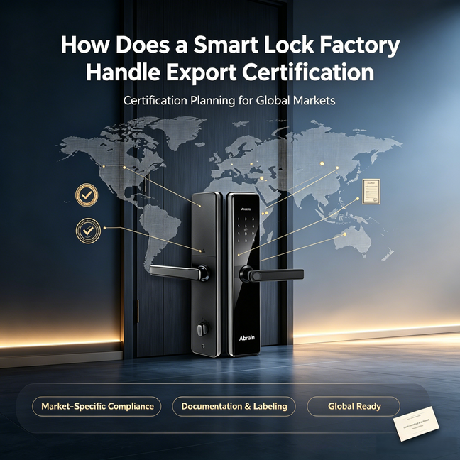 كيف يتعامل مصنع Smart Lock مع شهادة التصدير؟