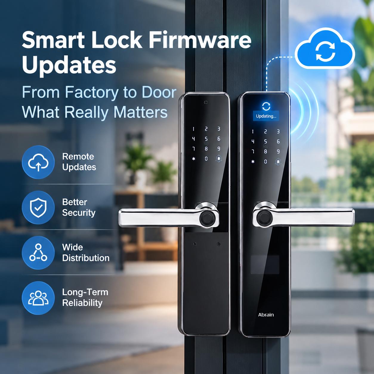 كيف يقوم مصنع Smart Lock بإدارة تحديثات البرامج الثابتة